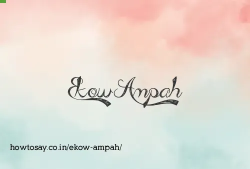 Ekow Ampah