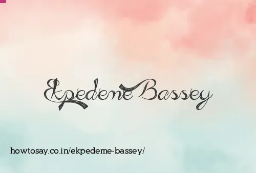 Ekpedeme Bassey