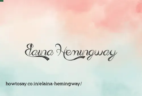 Elaina Hemingway
