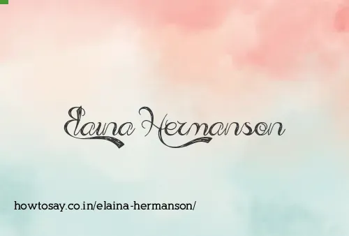 Elaina Hermanson