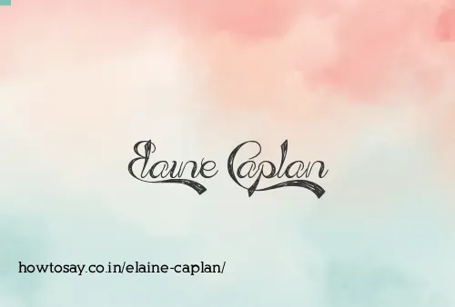 Elaine Caplan