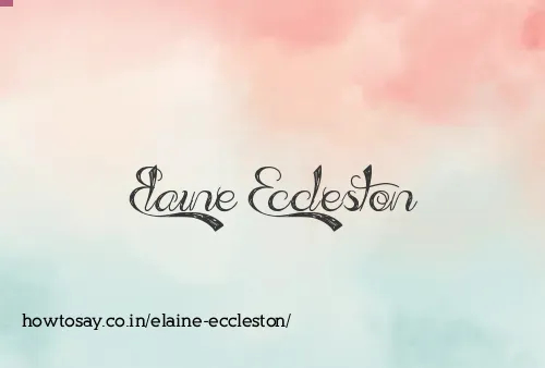Elaine Eccleston