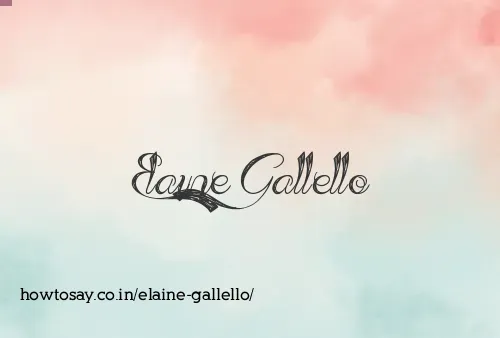 Elaine Gallello