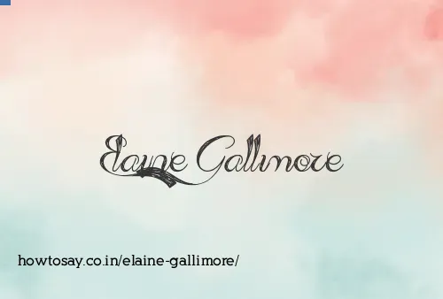 Elaine Gallimore