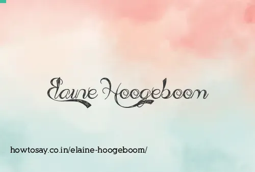 Elaine Hoogeboom