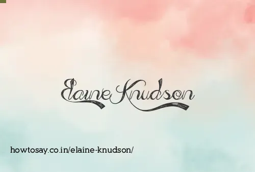 Elaine Knudson