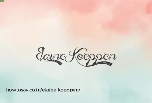 Elaine Koeppen