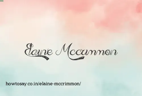 Elaine Mccrimmon