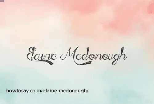 Elaine Mcdonough