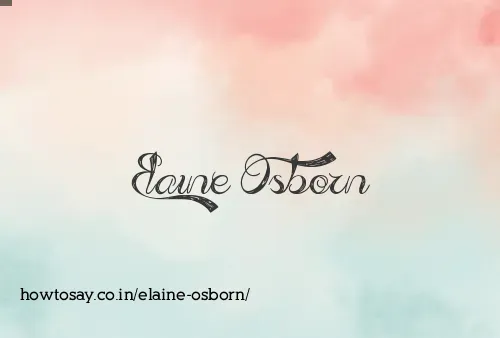 Elaine Osborn