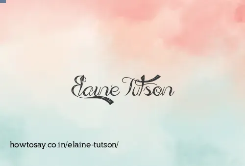 Elaine Tutson