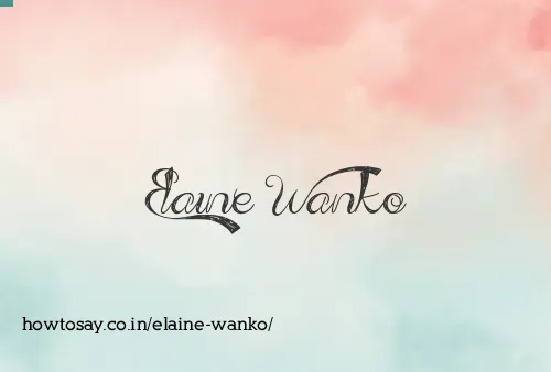 Elaine Wanko