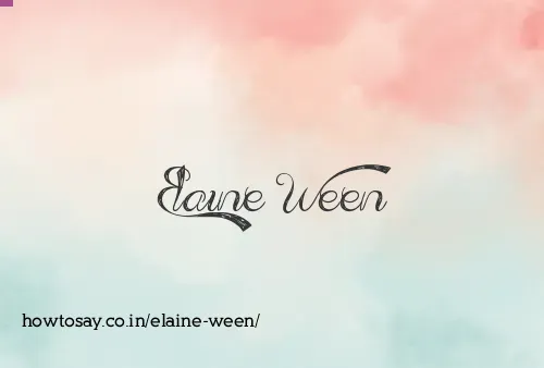 Elaine Ween