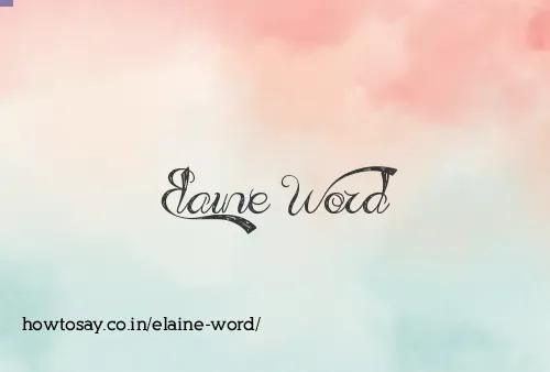 Elaine Word