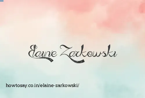 Elaine Zarkowski