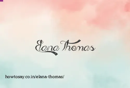 Elana Thomas