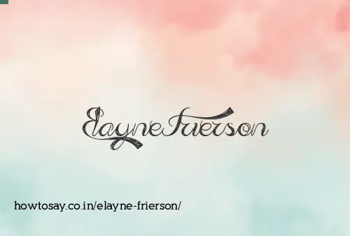 Elayne Frierson
