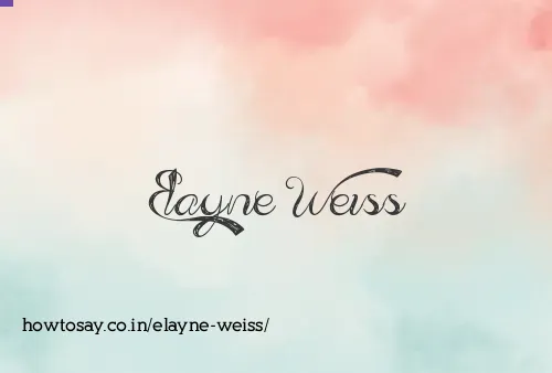 Elayne Weiss