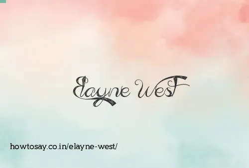 Elayne West