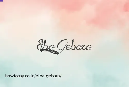 Elba Gebara