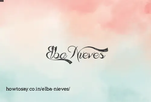 Elba Nieves