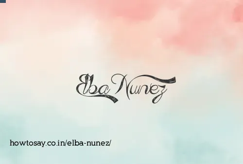 Elba Nunez