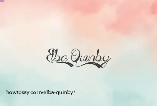 Elba Quinby