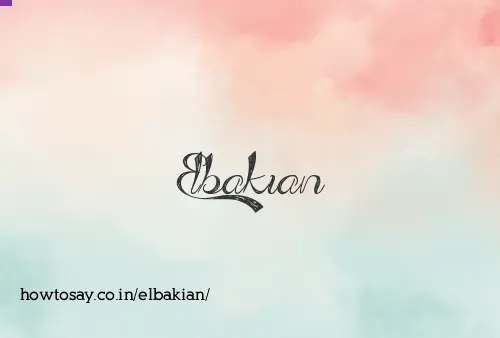 Elbakian
