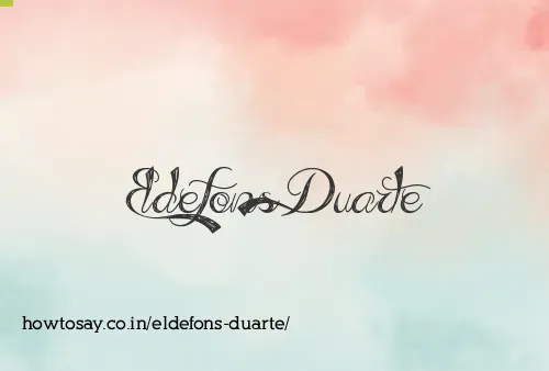 Eldefons Duarte