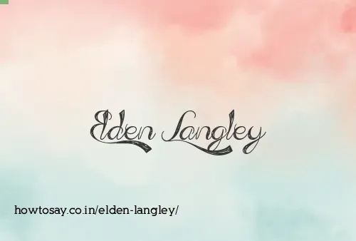 Elden Langley