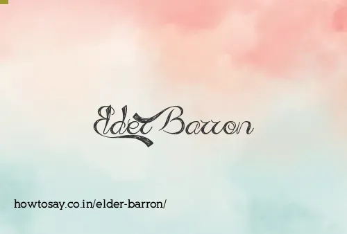 Elder Barron