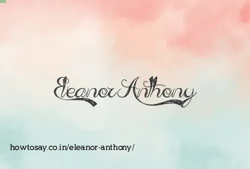 Eleanor Anthony
