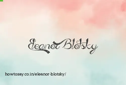 Eleanor Blotsky
