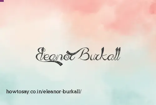 Eleanor Burkall