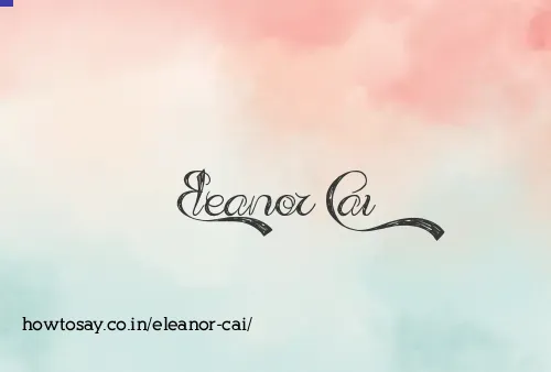 Eleanor Cai