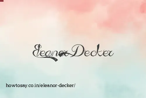 Eleanor Decker