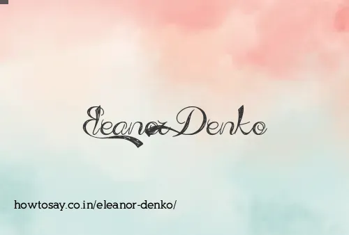 Eleanor Denko
