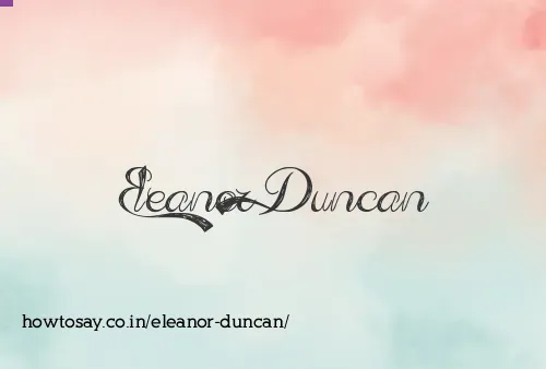 Eleanor Duncan