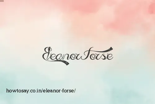 Eleanor Forse