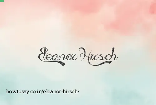 Eleanor Hirsch