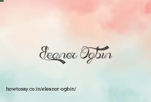 Eleanor Ogbin