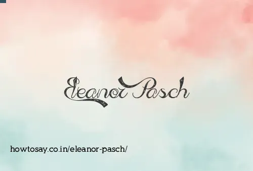 Eleanor Pasch