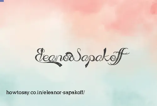 Eleanor Sapakoff