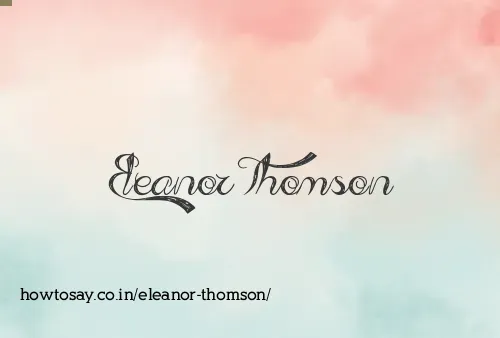 Eleanor Thomson