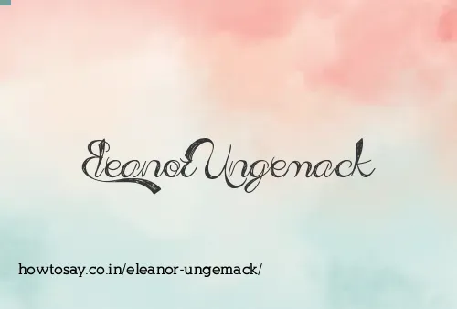 Eleanor Ungemack