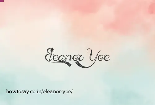 Eleanor Yoe