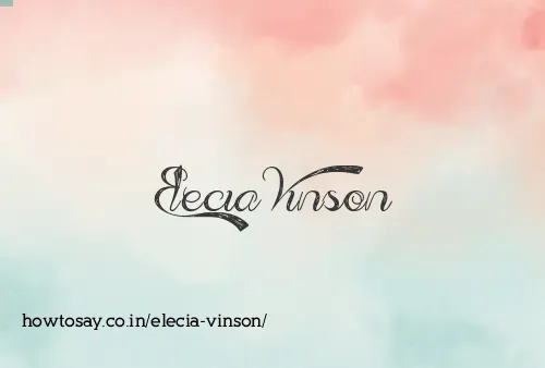 Elecia Vinson