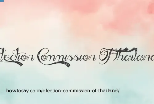 Election Commission Of Thailand