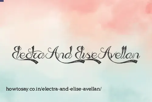 Electra And Elise Avellan
