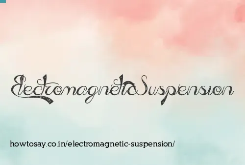 Electromagnetic Suspension